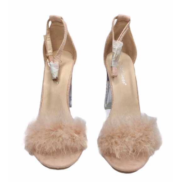 TOP Moda Shoes - Blush Fur Heels